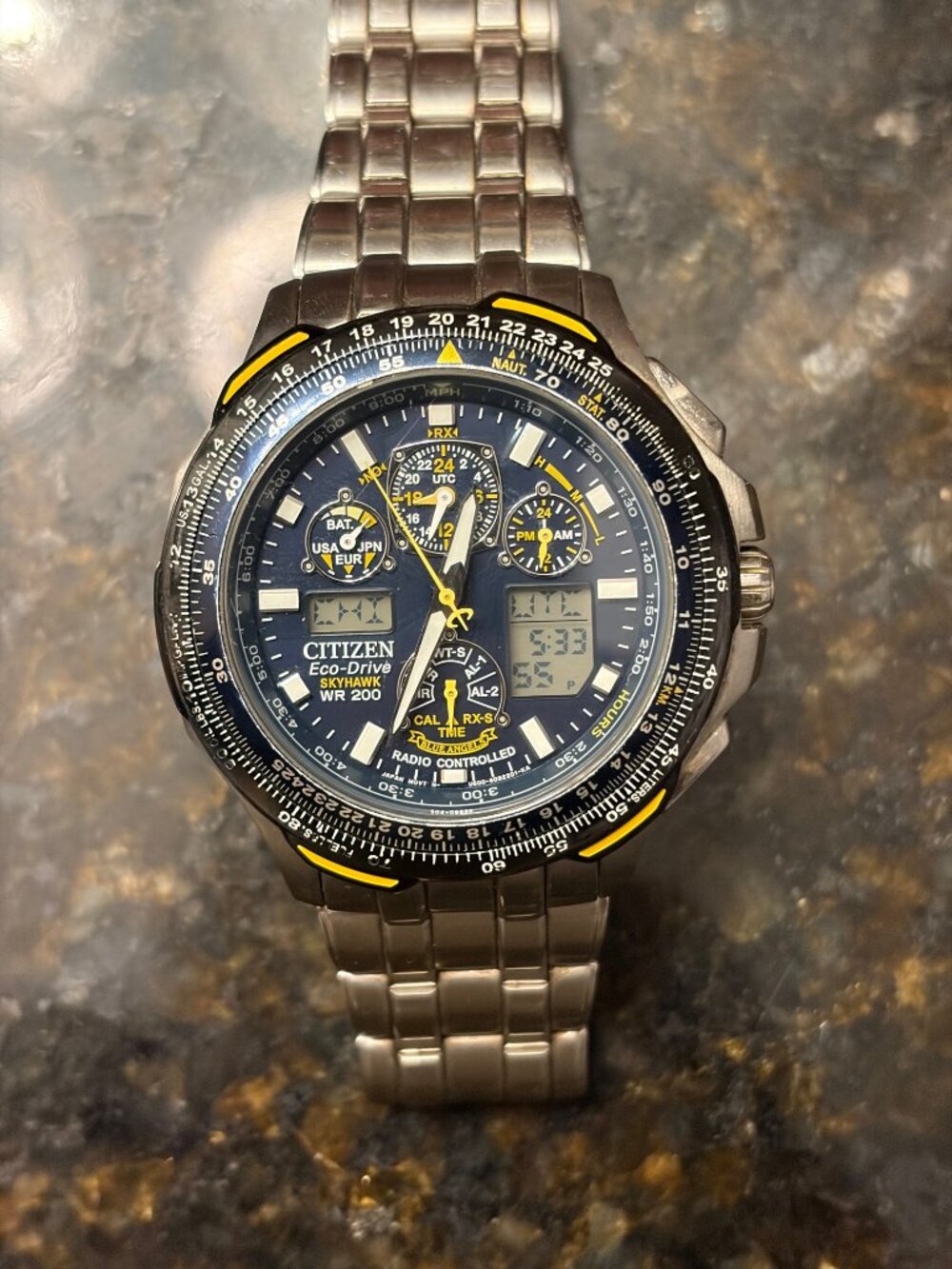 Citizen Eco-Drive Skyhawk A-T Blue Angels (JY0040-59L) - Stainless Steel